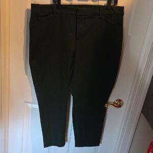 Old Navy Forest Green High-Rise Pants